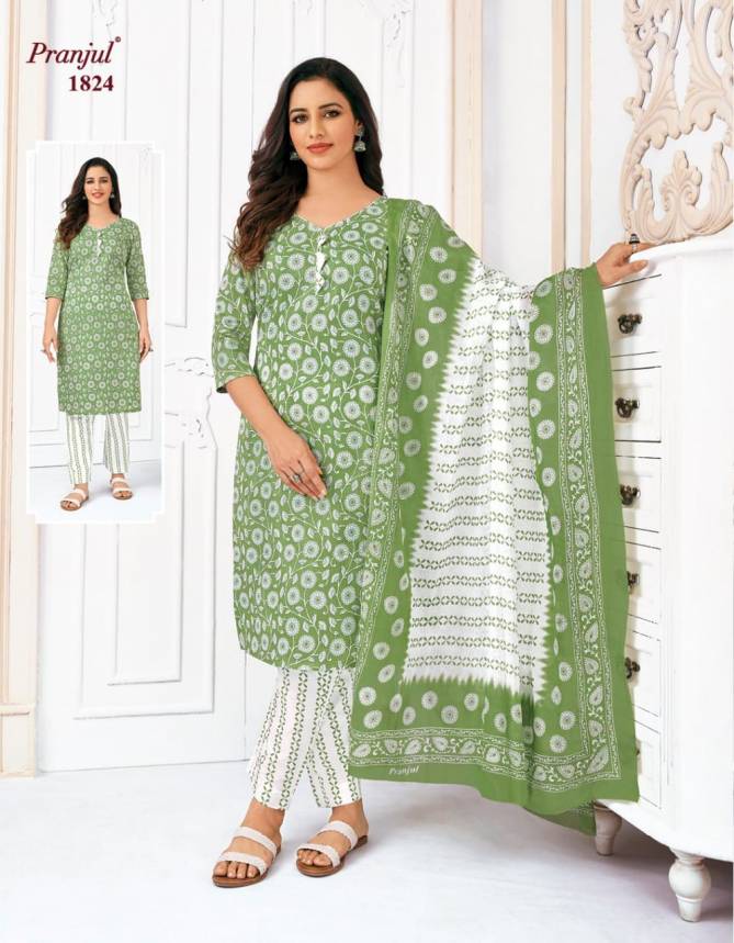Pranjul Priyanka 18 Casual Daily Wear Wholesale Printed Cotton Dress Material
